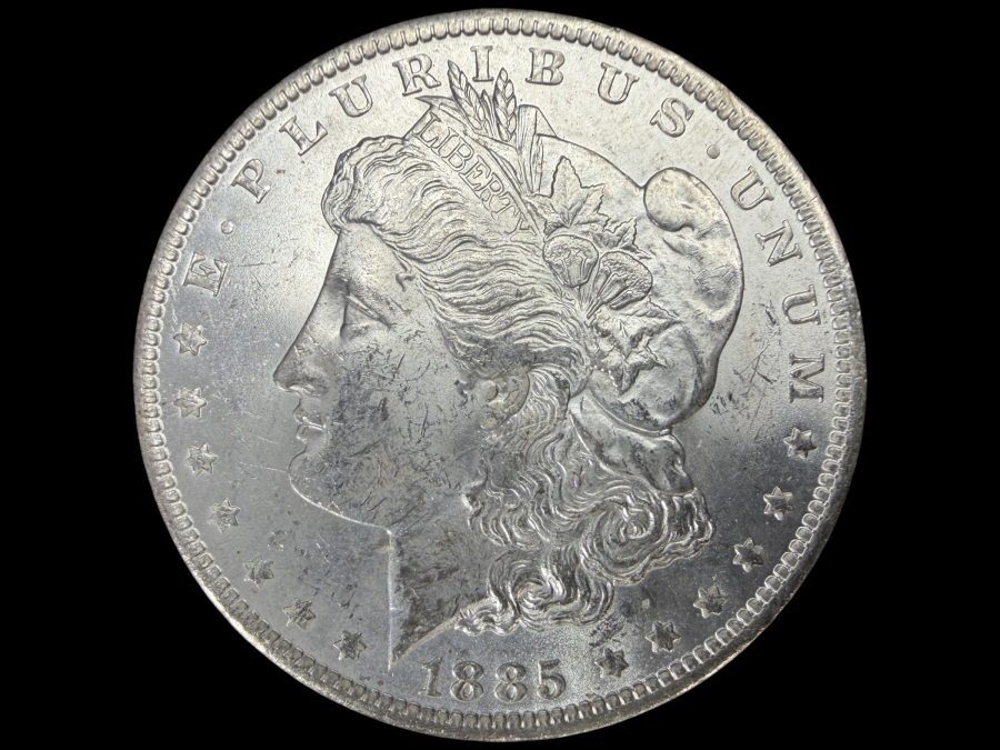 1885 O Brilliant Uncirculated Morgan Silver Dollar