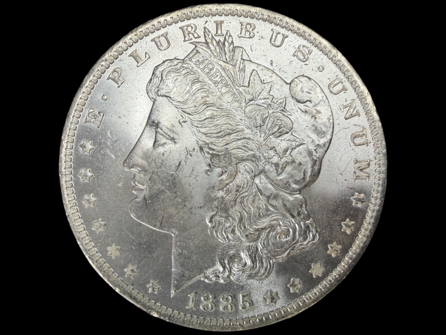 1885 O Brilliant Uncirculated Morgan Silver Dollar