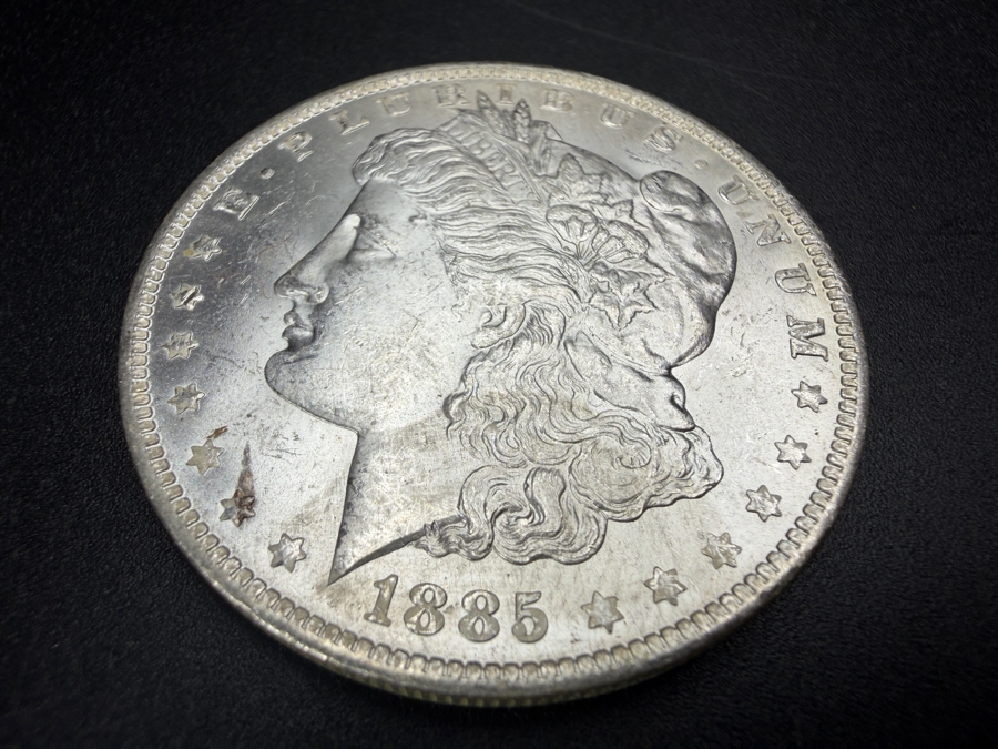 1885 O Brilliant Uncirculated Morgan Silver Dollar [Photo 2]