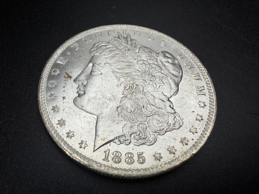 1885 O Brilliant Uncirculated Morgan Silver Dollar [Photo 2]