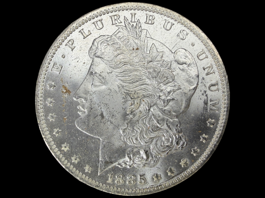 1885 O Brilliant Uncirculated Morgan Silver Dollar