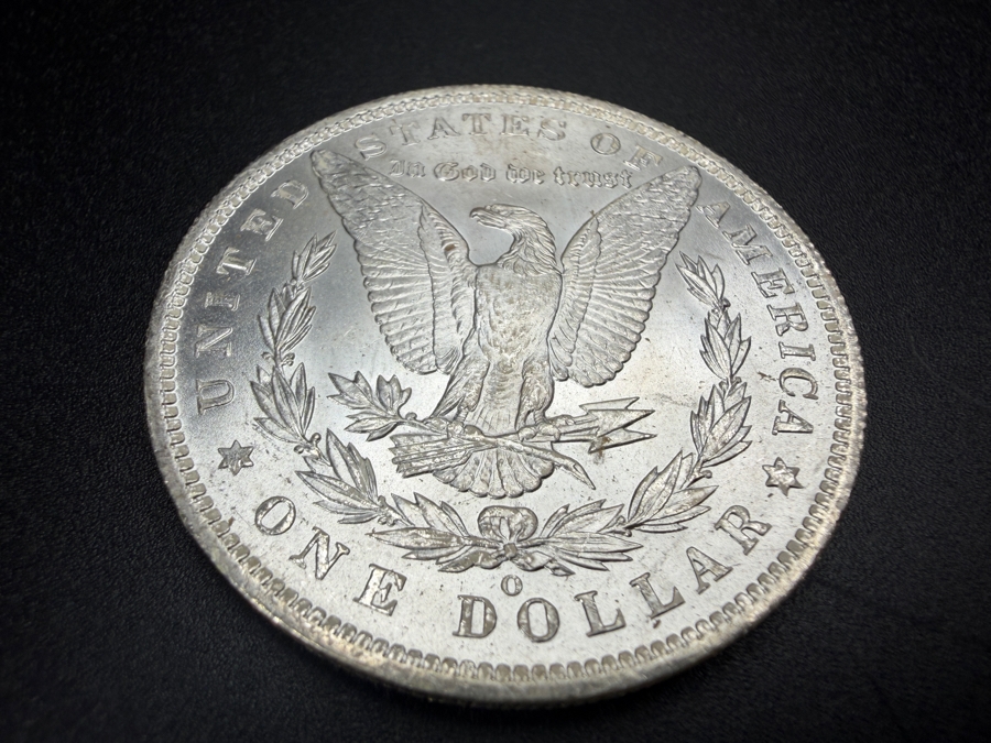 1885 O Brilliant Uncirculated Morgan Silver Dollar [Photo 4]