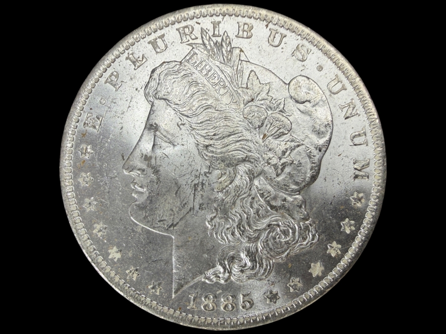 1885 O Brilliant Uncirculated Morgan Silver Dollar