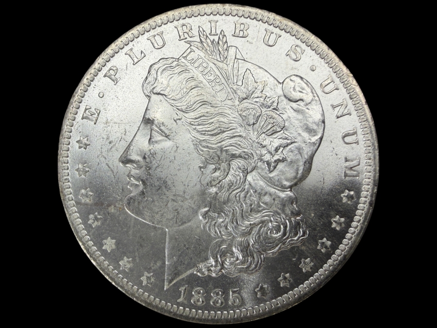 1885 O Brilliant Uncirculated Morgan Silver Dollar
