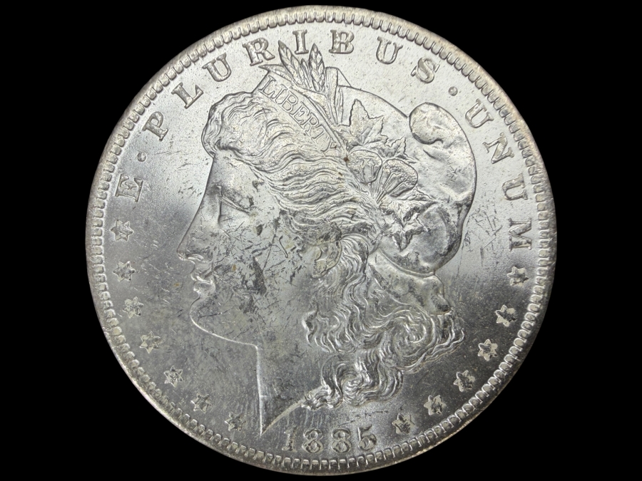 1885 O Brilliant Uncirculated Morgan Silver Dollar
