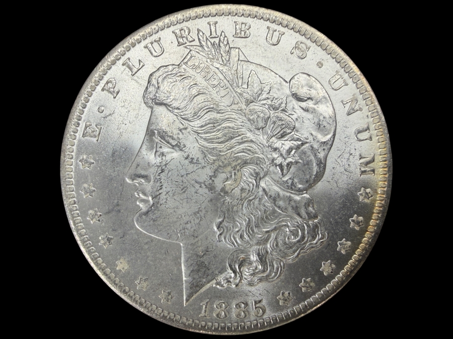 1885 O Brilliant Uncirculated Morgan Silver Dollar