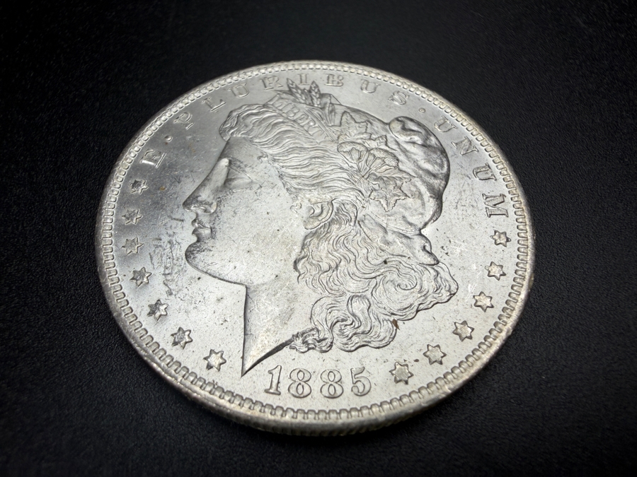 1885 O Brilliant Uncirculated Morgan Silver Dollar [Photo 2]