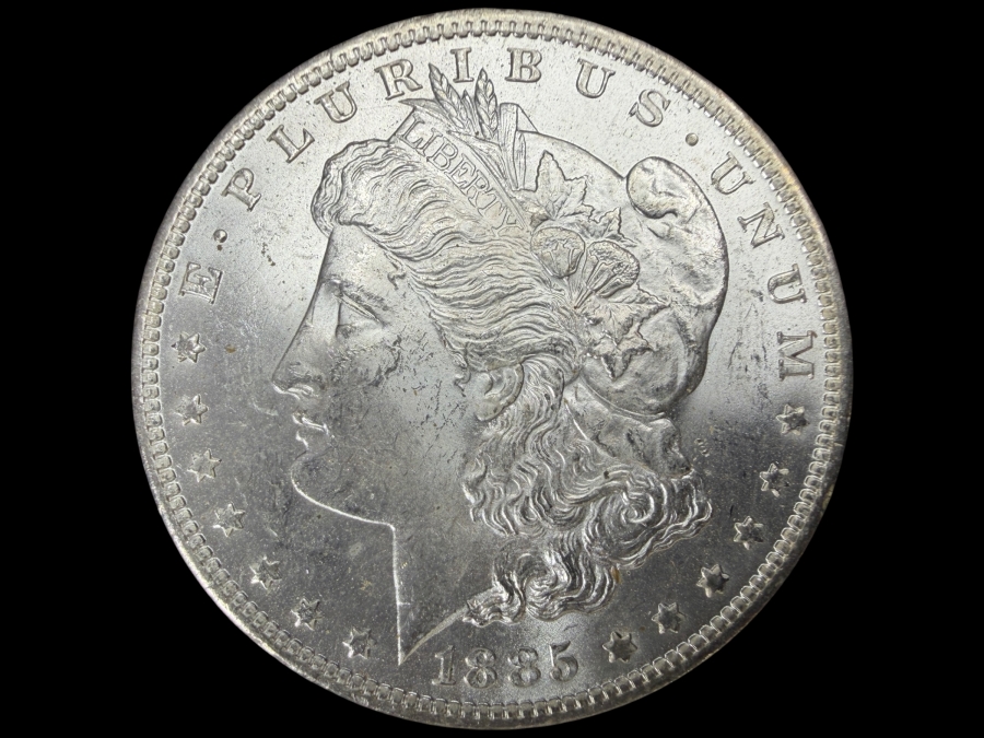 1885 O Brilliant Uncirculated Morgan Silver Dollar