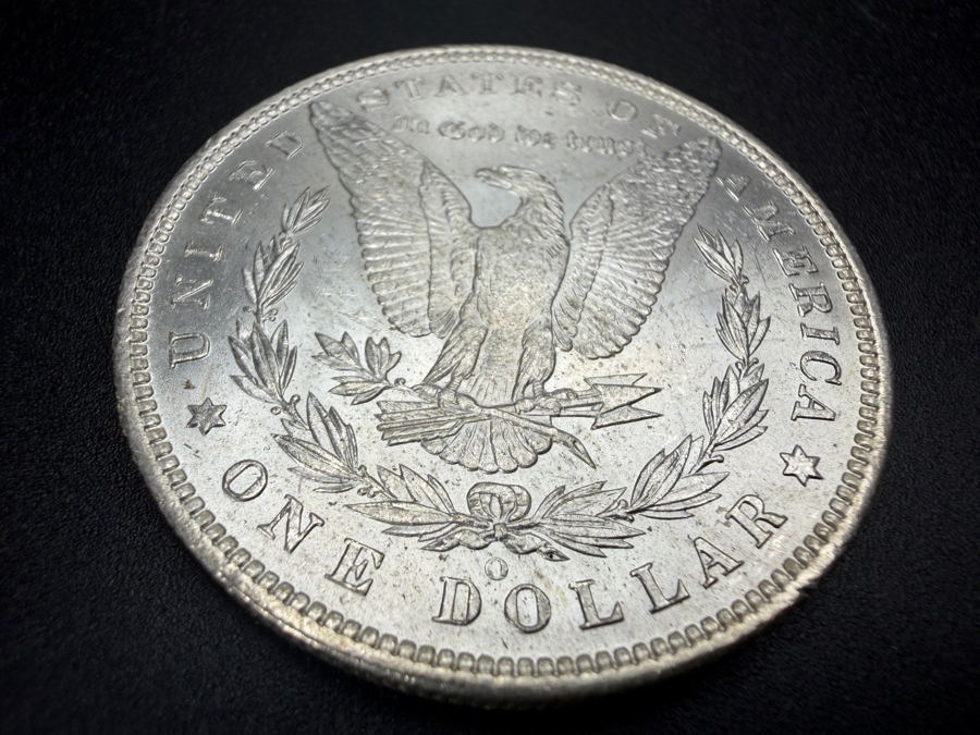 1885 O Brilliant Uncirculated Morgan Silver Dollar [Photo 4]