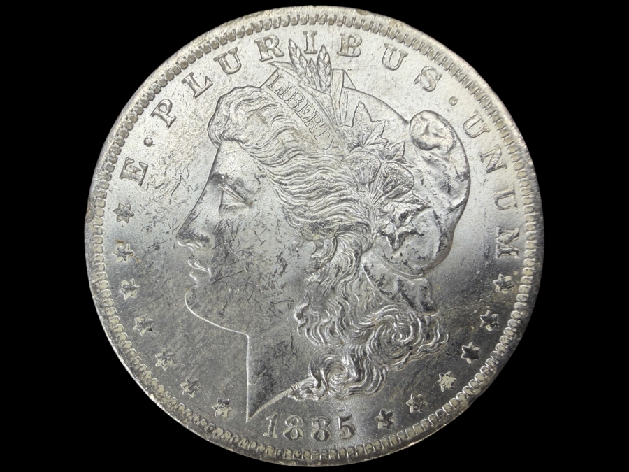 1885 O Brilliant Uncirculated Morgan Silver Dollar
