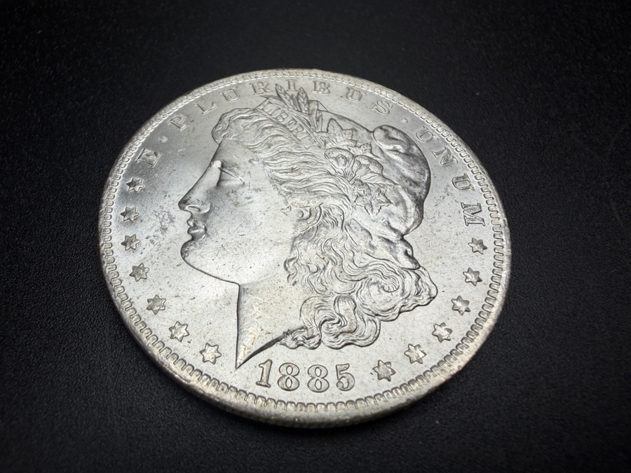 1885 O Brilliant Uncirculated Morgan Silver Dollar [Photo 2]