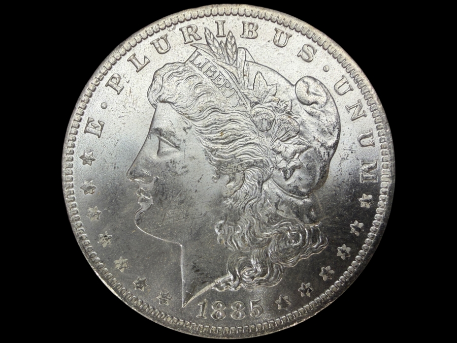 1885 O Brilliant Uncirculated Morgan Silver Dollar