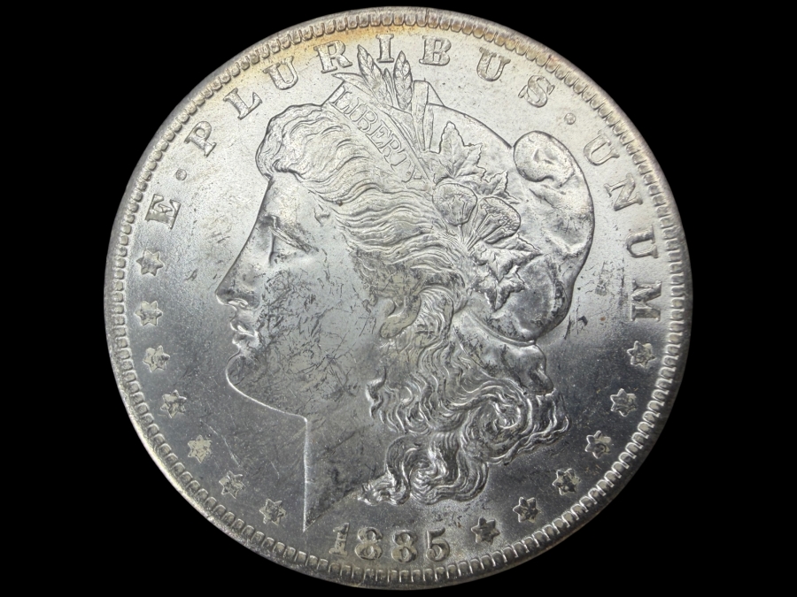 1885 O Brilliant Uncirculated Morgan Silver Dollar