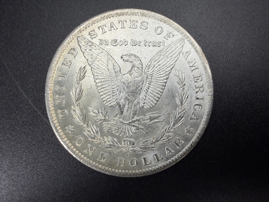 1885 O Brilliant Uncirculated Morgan Silver Dollar [Photo 4]