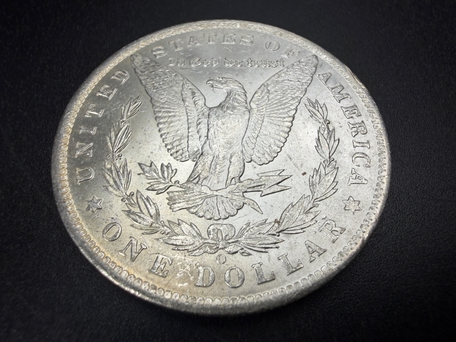 1885 O Brilliant Uncirculated Morgan Silver Dollar [Photo 5]
