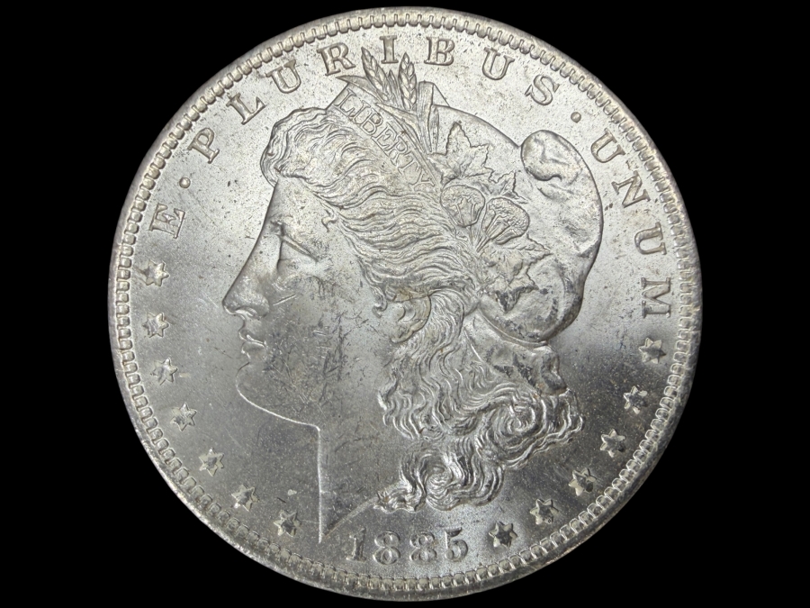 1885 O Brilliant Uncirculated Morgan Silver Dollar