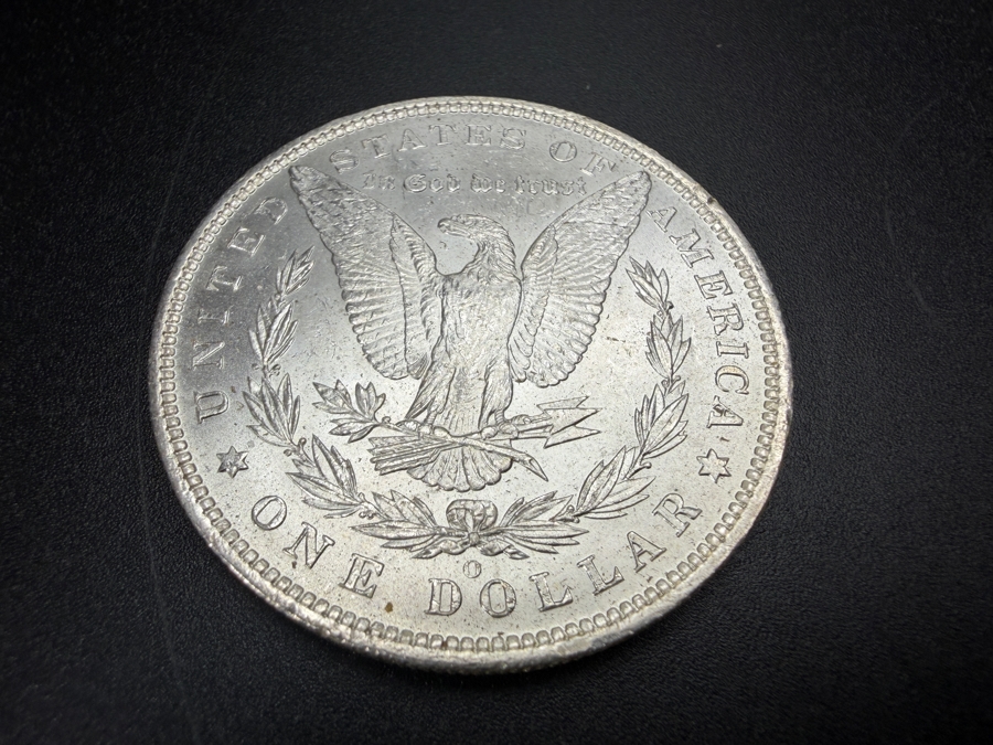 1885 O Brilliant Uncirculated Morgan Silver Dollar [Photo 4]