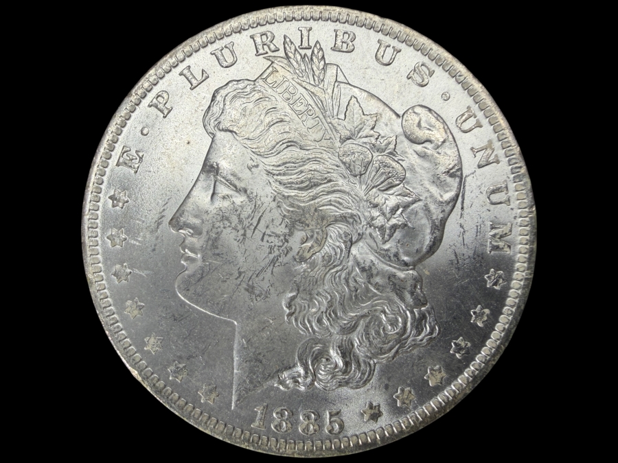 1885 O Brilliant Uncirculated Morgan Silver Dollar