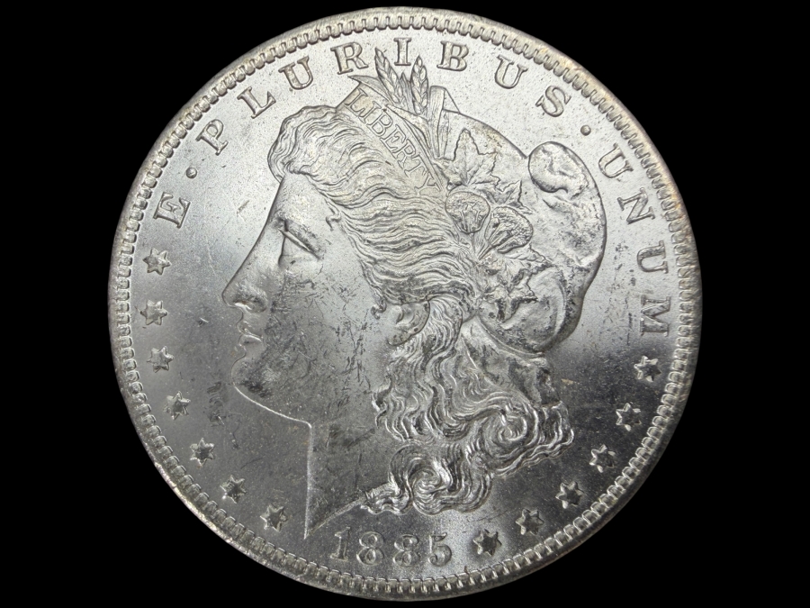 1885 O Brilliant Uncirculated Morgan Silver Dollar