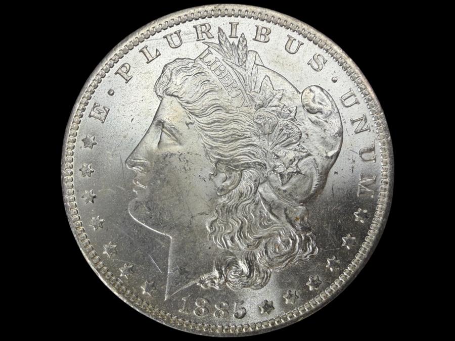 1885 O Brilliant Uncirculated Morgan Silver Dollar
