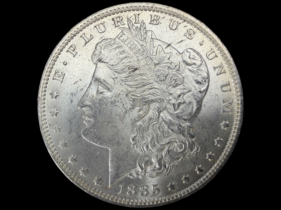 1885 O Brilliant Uncirculated Morgan Silver Dollar
