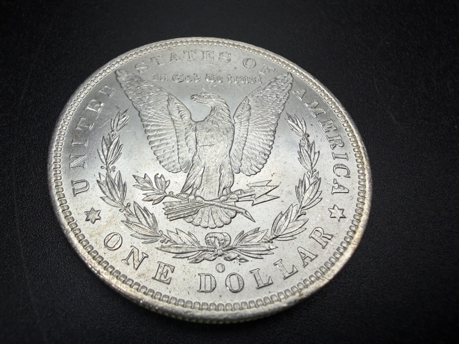 1885 O Brilliant Uncirculated Morgan Silver Dollar [Photo 4]