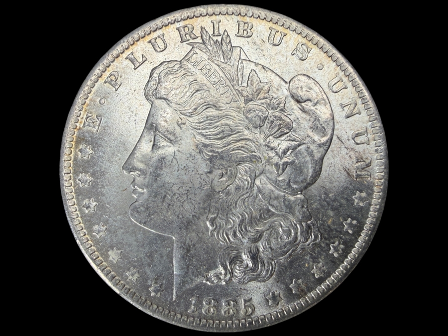 1885 O Brilliant Uncirculated Morgan Silver Dollar