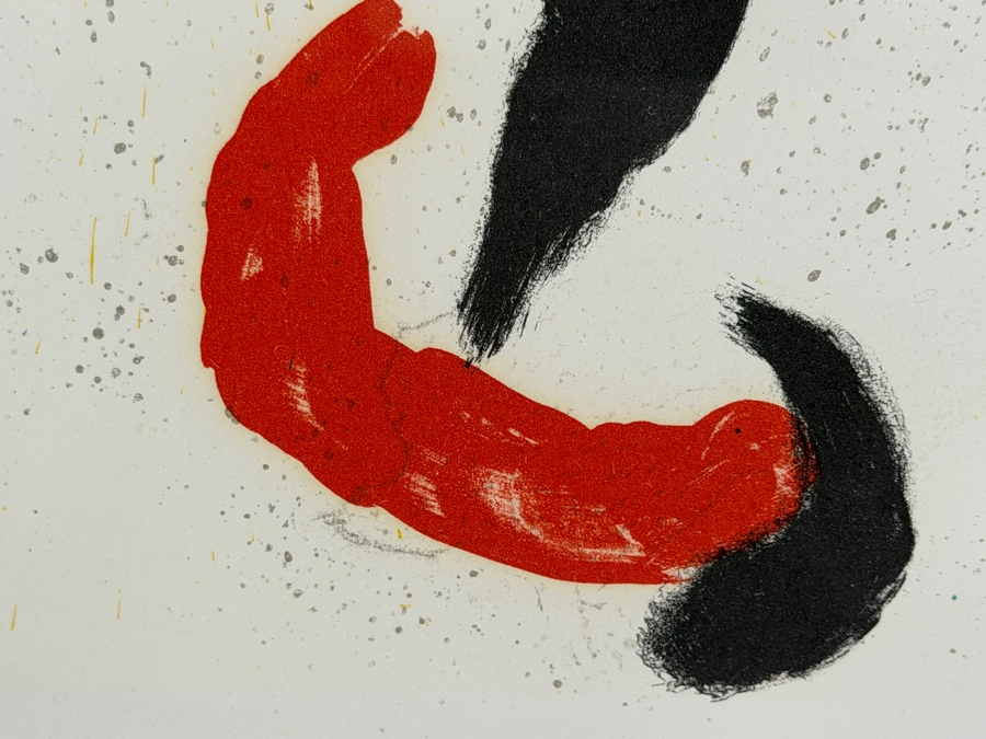 Joan Miró Danse Barbare Original 1963 Derrière Le Miroir Color Lithograph With Certificate Of Authenticity 11 X 15 Framed: 18 X 23 [Photo 4]