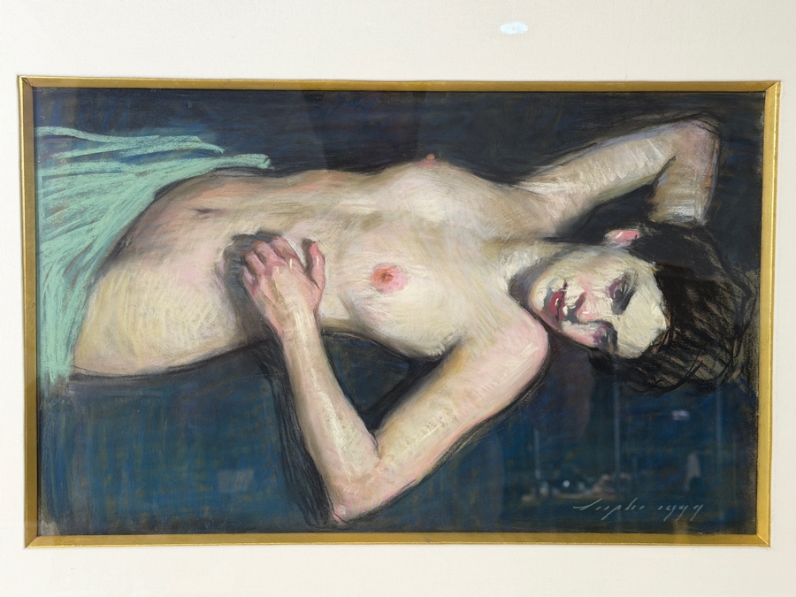 Malcolm T. Liepke (b. 1953, American) Original Pastel on Paper Nude Drawing 17 X 11 Framed 31 X 25 [Photo 2]