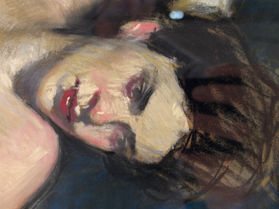 Malcolm T. Liepke (b. 1953, American) Original Pastel on Paper Nude Drawing 17 X 11 Framed 31 X 25 [Photo 4]