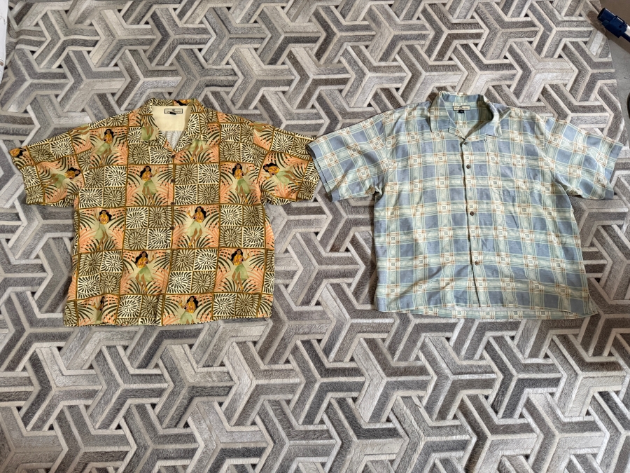Pair of Tommy Bahama 100% Silk Shirts XXL [Photo 2]