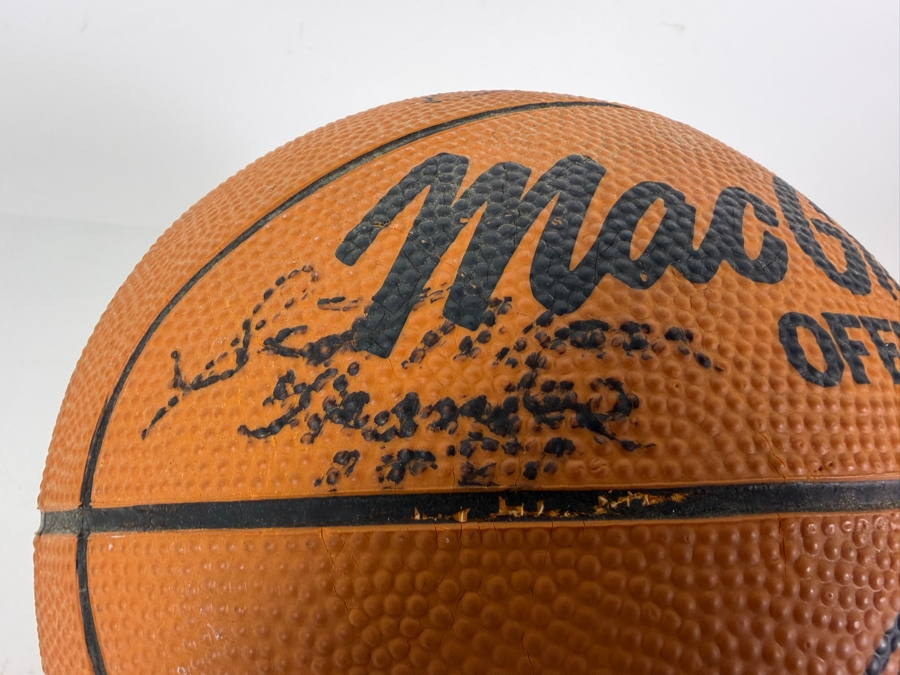 Vintage Harlem Globetrotters Signed Basketball and Playing Cards - See Photos for Signatures Including Fred 'Curly' Neal, 'Sweet Lou' Dunbar and Hubert 'Geese' Ausbie [Photo 12]