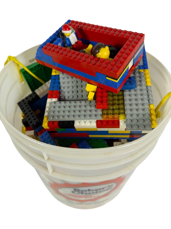 Bucket of Vintage Legos