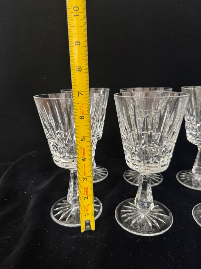 Set of 12 Vintage Waterford Crystal Kylemore Water Goblets / Wine Glasses 6.75'H [Photo 4]
