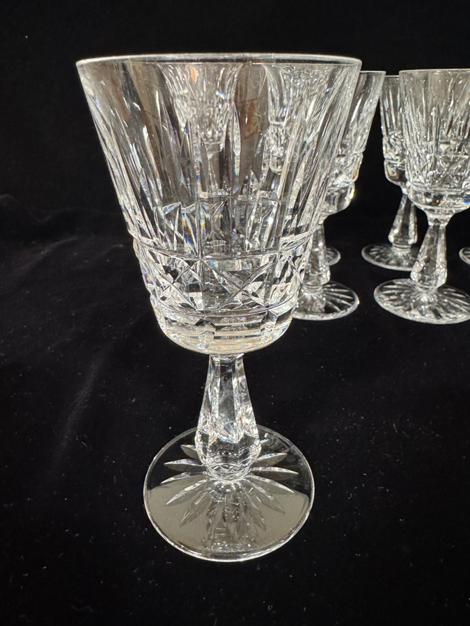 Set of 12 Vintage Waterford Crystal Kylemore Claret Wine Glasses 5.8'H [Photo 4]