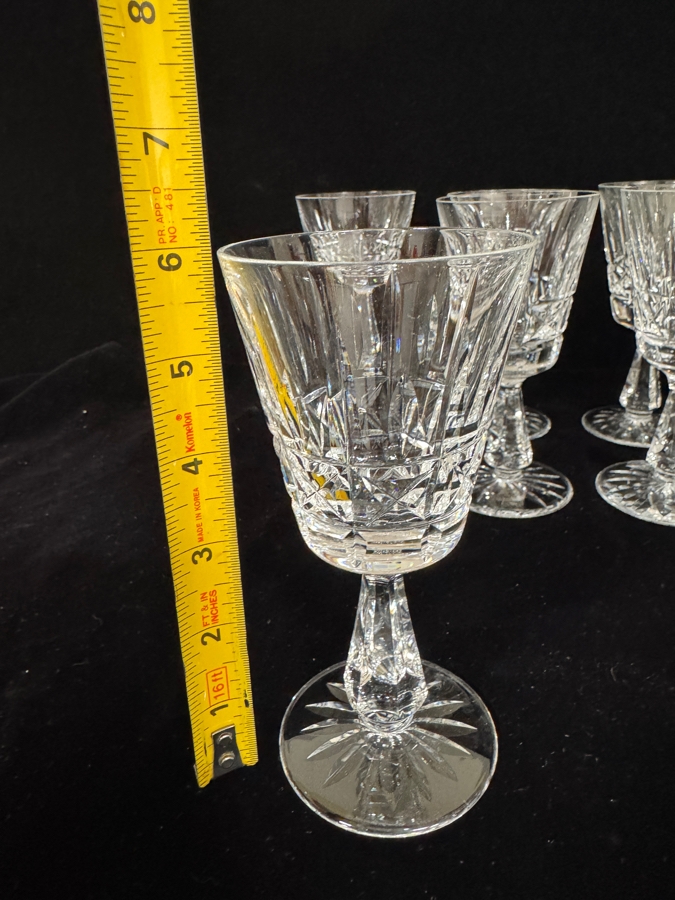 Set of 12 Vintage Waterford Crystal Kylemore Claret Wine Glasses 5.8'H [Photo 5]