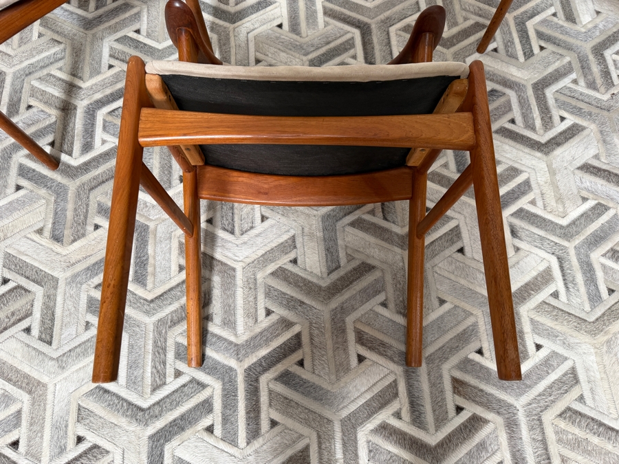 (4) Vintage Danish Mid-Century Modern Model 49 Chairs in Teak by Erik Kirkegaard for Høng Stolefabrik 22W X 20D X 29H [Photo 9]