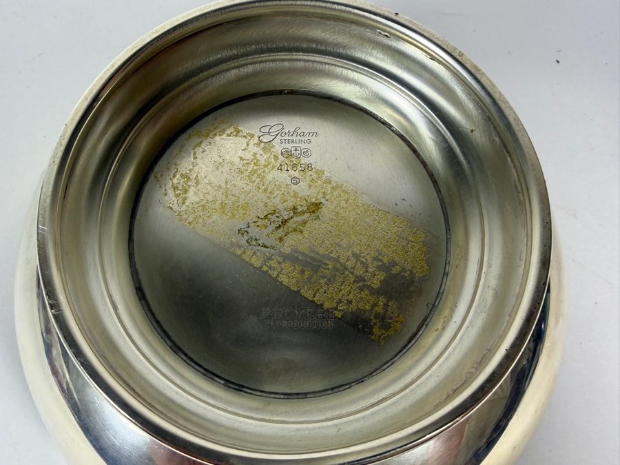 Gorham Sterling Silver Paul Revere Footed Bowl 6.5W X 3.5H 453.7 (Silver Melt Value $906) [Photo 6]