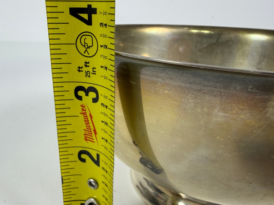 Gorham Sterling Silver Paul Revere Footed Bowl 6.5W X 3.5H 453.7 (Silver Melt Value $906) [Photo 8]