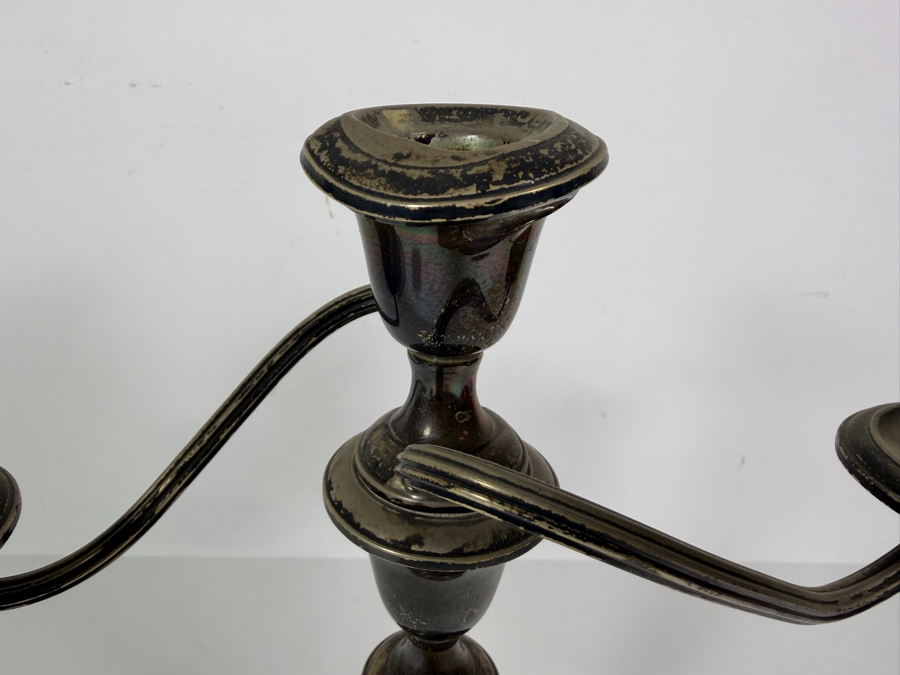 Gorham Weighted Sterling Silver Candelabra (Has Some Damage - See Photos) 12'H [Photo 3]