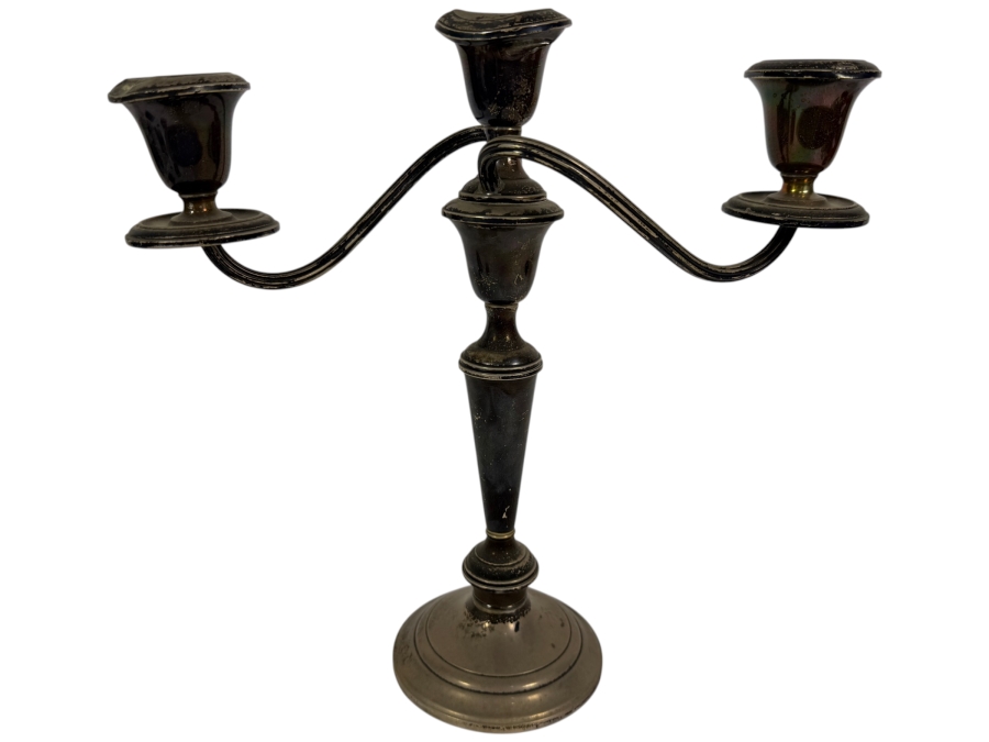 Gorham Weighted Sterling Silver Candelabra (Has Some Damage - See Photos) 12'H