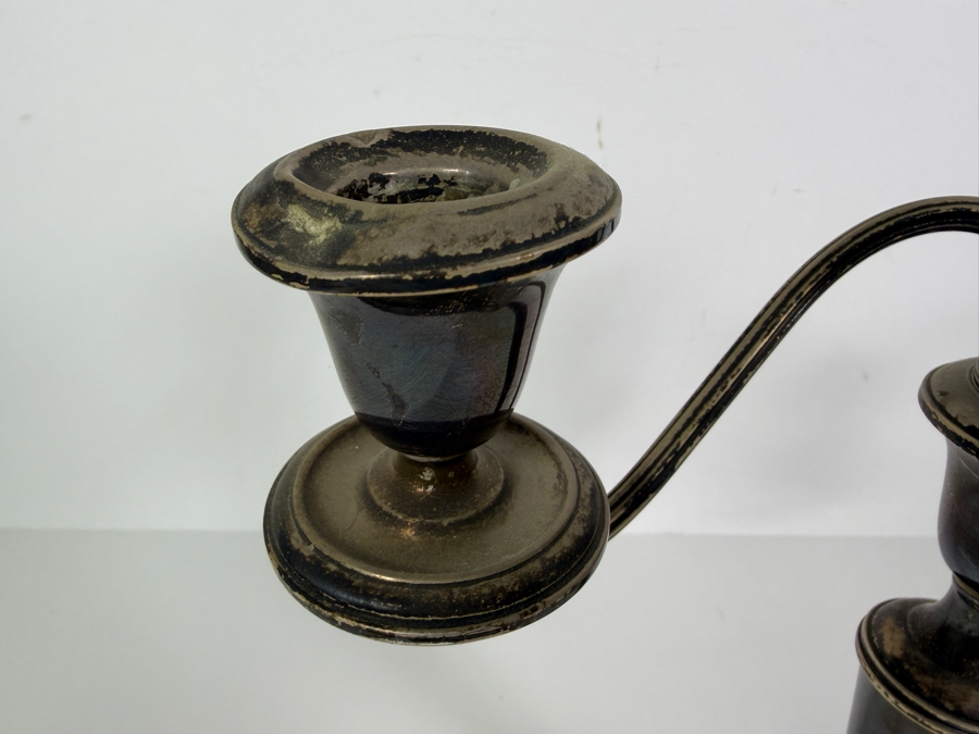 Gorham Weighted Sterling Silver Candelabra (Has Some Damage - See Photos) 12'H [Photo 4]