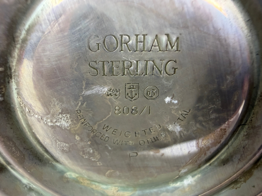 Gorham Weighted Sterling Silver Candelabra (Has Some Damage - See Photos) 12'H [Photo 6]