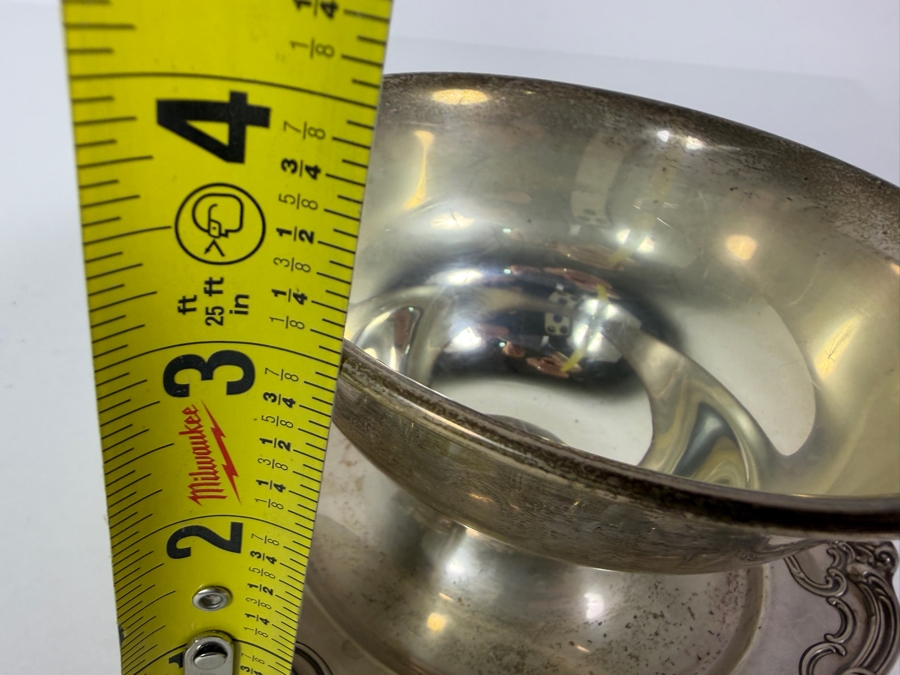 Gorham Sterling Silver Bowl with Underplate 6W X 3H 190.3g ($380 Melt Value) [Photo 8]