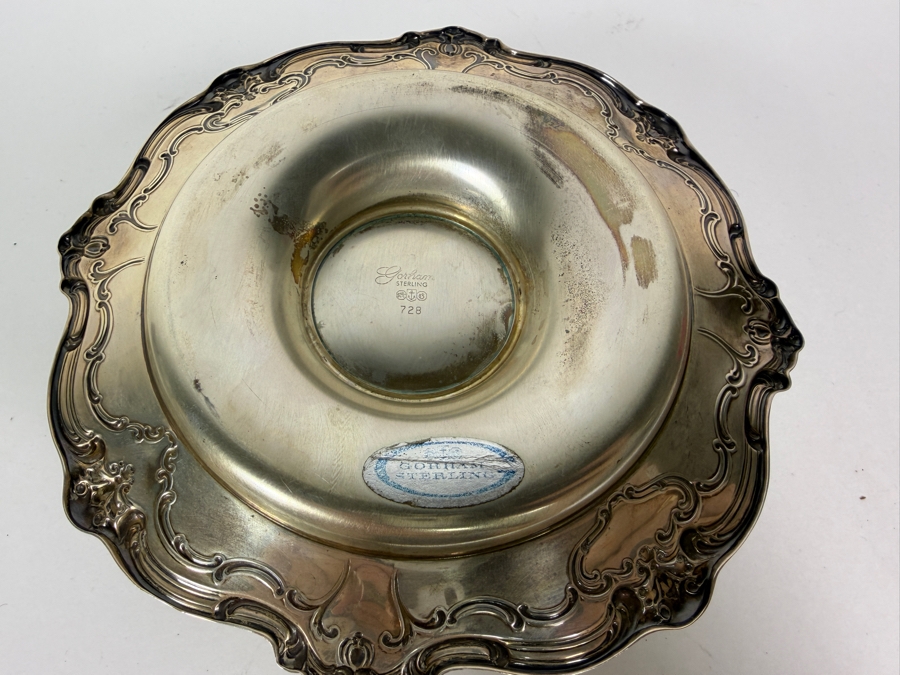 Gorham Sterling Silver Bowl with Underplate 6W X 3H 190.3g ($380 Melt Value) [Photo 5]