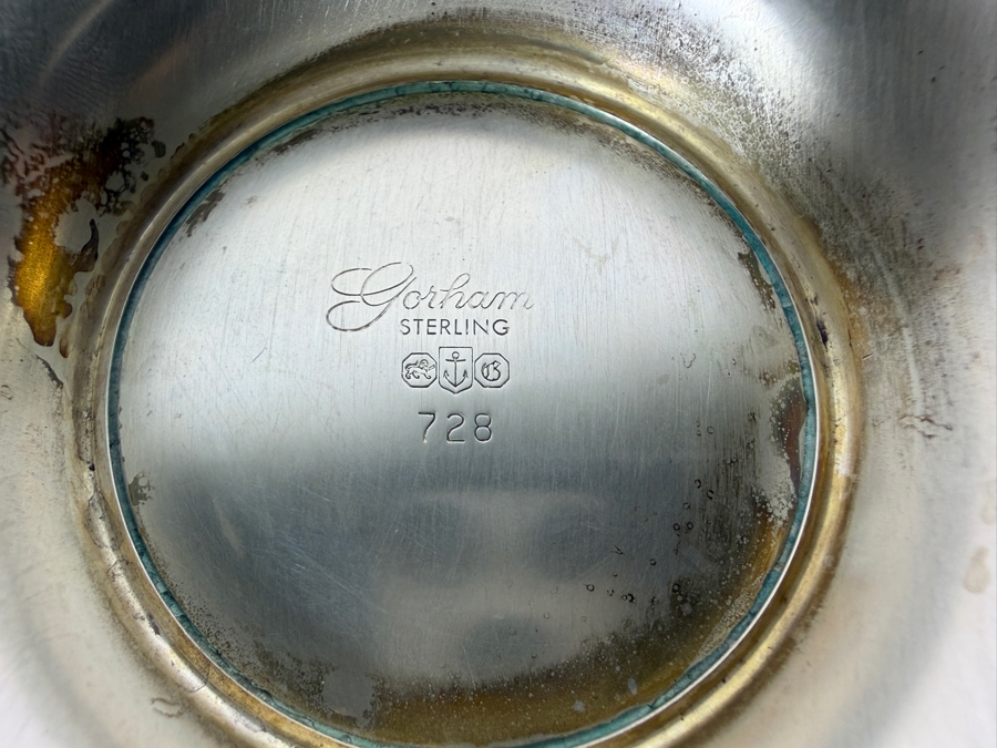 Gorham Sterling Silver Bowl with Underplate 6W X 3H 190.3g ($380 Melt Value) [Photo 6]