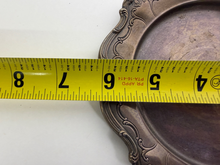Gorham Sterling Silver Plate 6.25'W 96.3g ($192 Melt Value) [Photo 3]