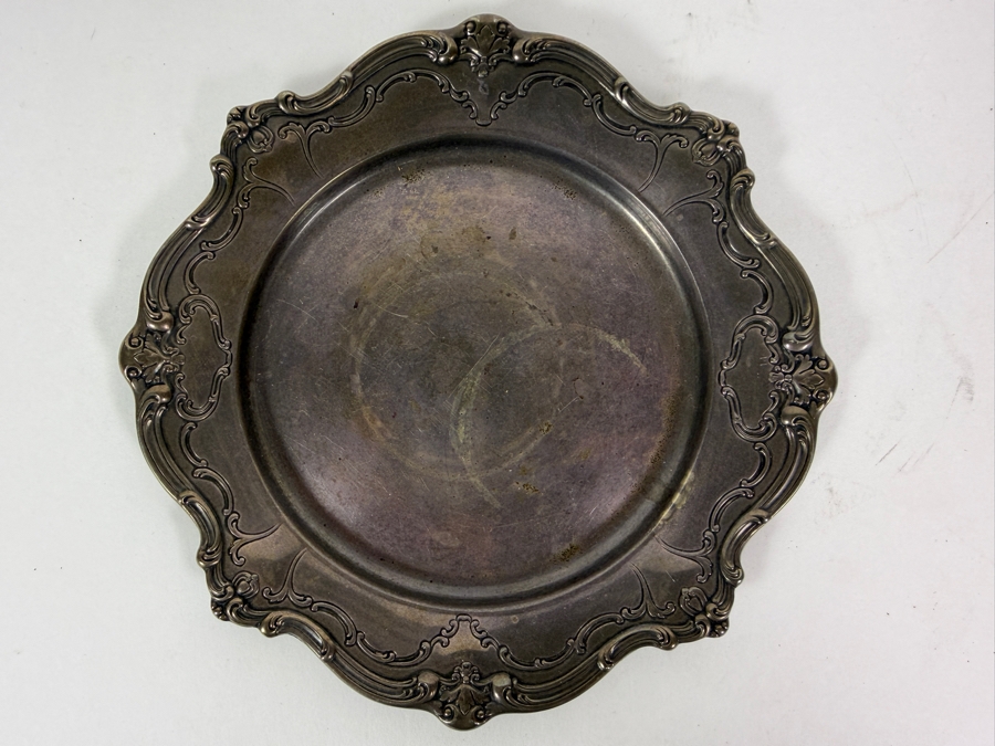 Gorham Sterling Silver Plate 6.25'W 96.3g ($192 Melt Value) [Photo 2]