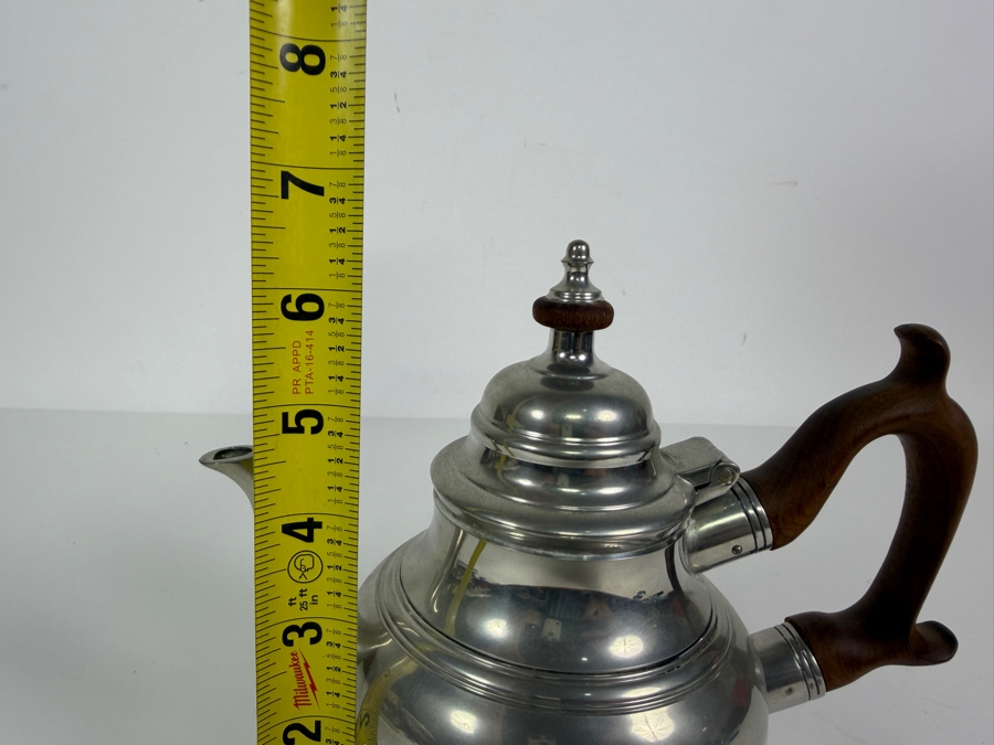 Williamsburg Pewter Teapot 6.5'H [Photo 7]
