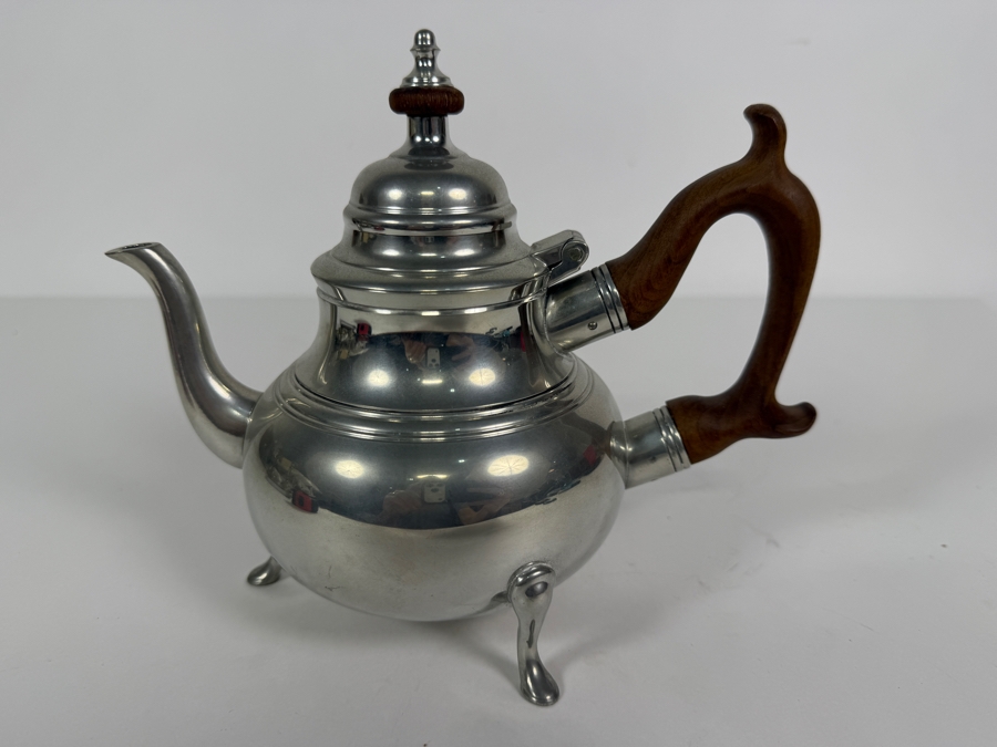 Williamsburg Pewter Teapot 6.5'H [Photo 6]